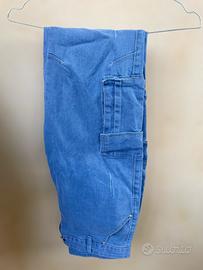 Completo denim e cotone jeans cargo, camicione etc