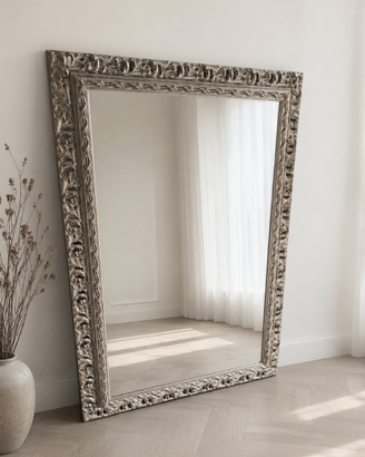 Specchio in legno artigianale come nuovo