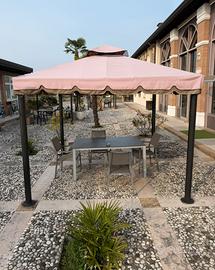 GAZEBO COPERTURA DA ESTERNO 3x3 METRI FISSO