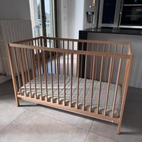 Lettino ikea SNIGLAR 60x120 cm con materasso