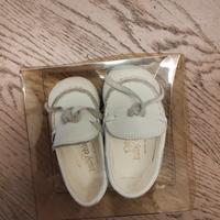Mocassini neonato Baby Chic - Pelle Bianca 18
