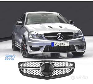 GRIGLIA PER MERCEDES W204 07-14 LOOK C63 NERO LUCI