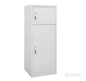 Armadietto per Sella Grigio Chiaro 53x53x140 cm