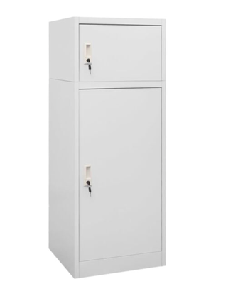 Armadietto per Sella Grigio Chiaro 53x53x140 cm