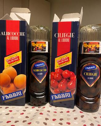 Fabbri Albicocche e Ciliegie al liquore Anni 80/90