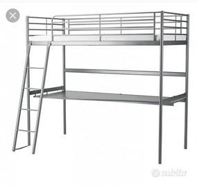 Letto a castello IKEA TROMSÖ con scrivania