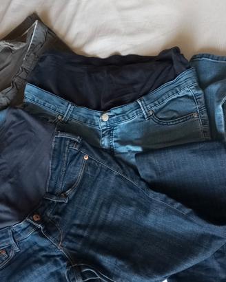 set tre pantaloni pre maman