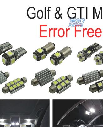 KIT 15 LAMPADE LED INTERNE PER VOLKSWAGEN VW GOLF 