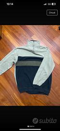 maglione con zip dolcevita