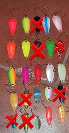 Set di 18 esche da pesca – colori assortiti