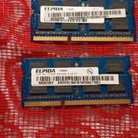 Moduli RAM Elpida 2GB DDR3 per Notebook