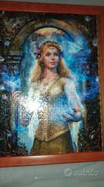 Quadro "Fata dei boschi" - puzzle incorniciato