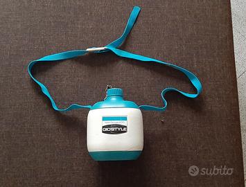 Borraccia vintage Gio Style bianca e blu anni 70