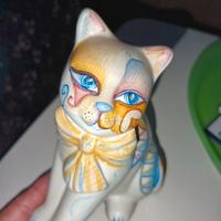 Gatto in ceramica 