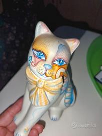 Gatto in ceramica 