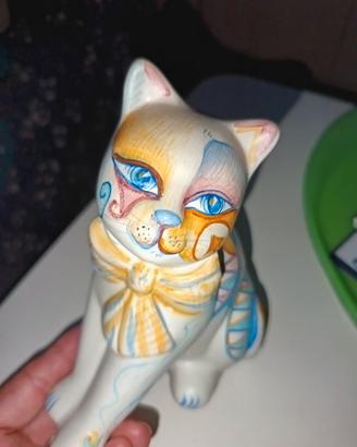 Gatto in ceramica 
