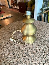 Lampada da tavolo in ottone anni 70