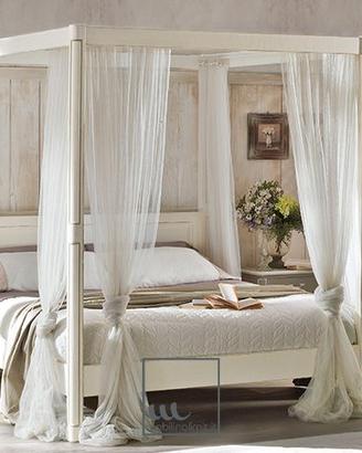 Letto a baldacchino Shabby Chic