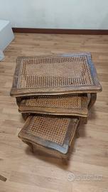 Set di 3 tavoli a incastro Mid-Century