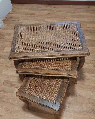 Set di 3 tavoli a incastro Mid-Century