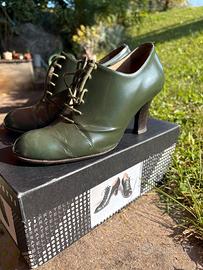 Scarpe donna in pelle verdi Fratelli Rossetti n.37