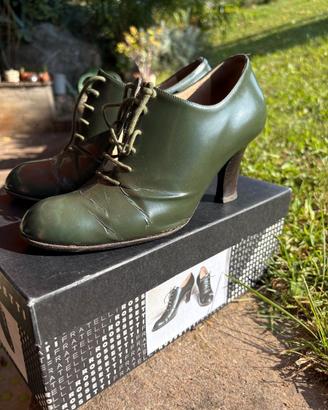 Scarpe donna in pelle verdi Fratelli Rossetti n.37