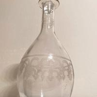 Baccarat bottiglia antica con 6 bicchieri