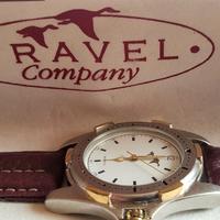 Orologio uomo-donna "Travel Company" bianco NUOVO