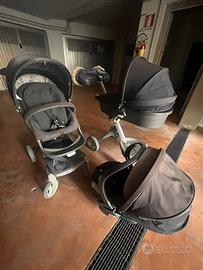Trio Stokke Xplory con DOPPIO TELAIO piu accessori