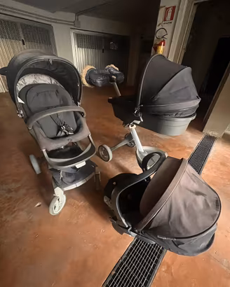 Trio Stokke Xplory con DOPPIO TELAIO piu accessori