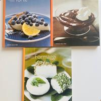 Tre volumi, ricette torte, dolci, formaggi