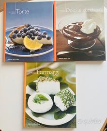 Tre volumi, ricette torte, dolci, formaggi