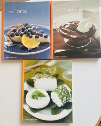 Tre volumi, ricette torte, dolci, formaggi