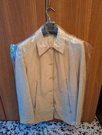 Giacca in pelle, beige, da donna