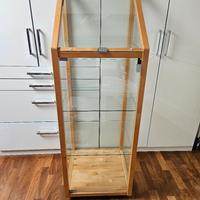 Mobile vetrina espositore in legno
