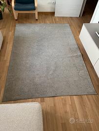 Tappeto moderno grigio effetto velluto