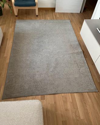 Tappeto moderno grigio effetto velluto