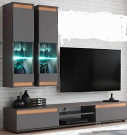 Parete attrezzata sala