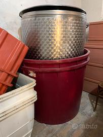 botti acciaio inox a livello olio vino