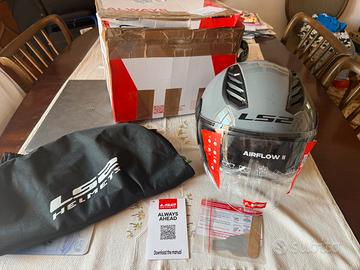 LS2 Airflow 2 tg.XL Grigio lucido NUOVO