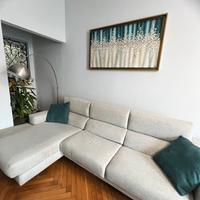 Divano 4 posti con penisola a destra