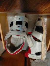 sandalo bimbo 26 Nero Giardini vera pelle 