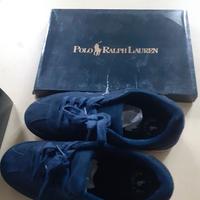 Scarpe Ralph Lauren polo blu scamosciate n38