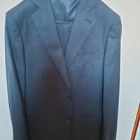 Abito/completo da uomo gessato, navy, taglia 50