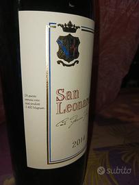 bottiglia di vino san Leonardo magnum del 2014 