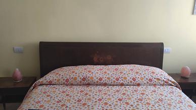 Telaio letto matrimoniale in legno con testiera de