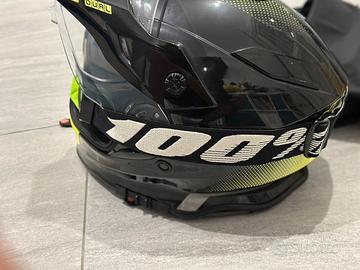 Casco Just nero  100% occhiali  moto touring