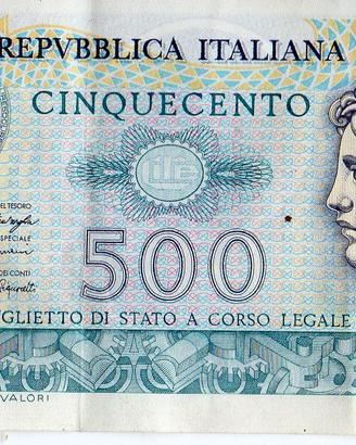 500 Lire Italia 1976 - Biglietto di Stato