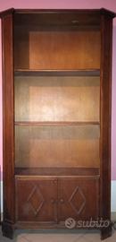 Libreria antica legno a giorno stile classico
