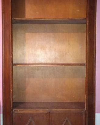 Libreria antica legno a giorno stile classico